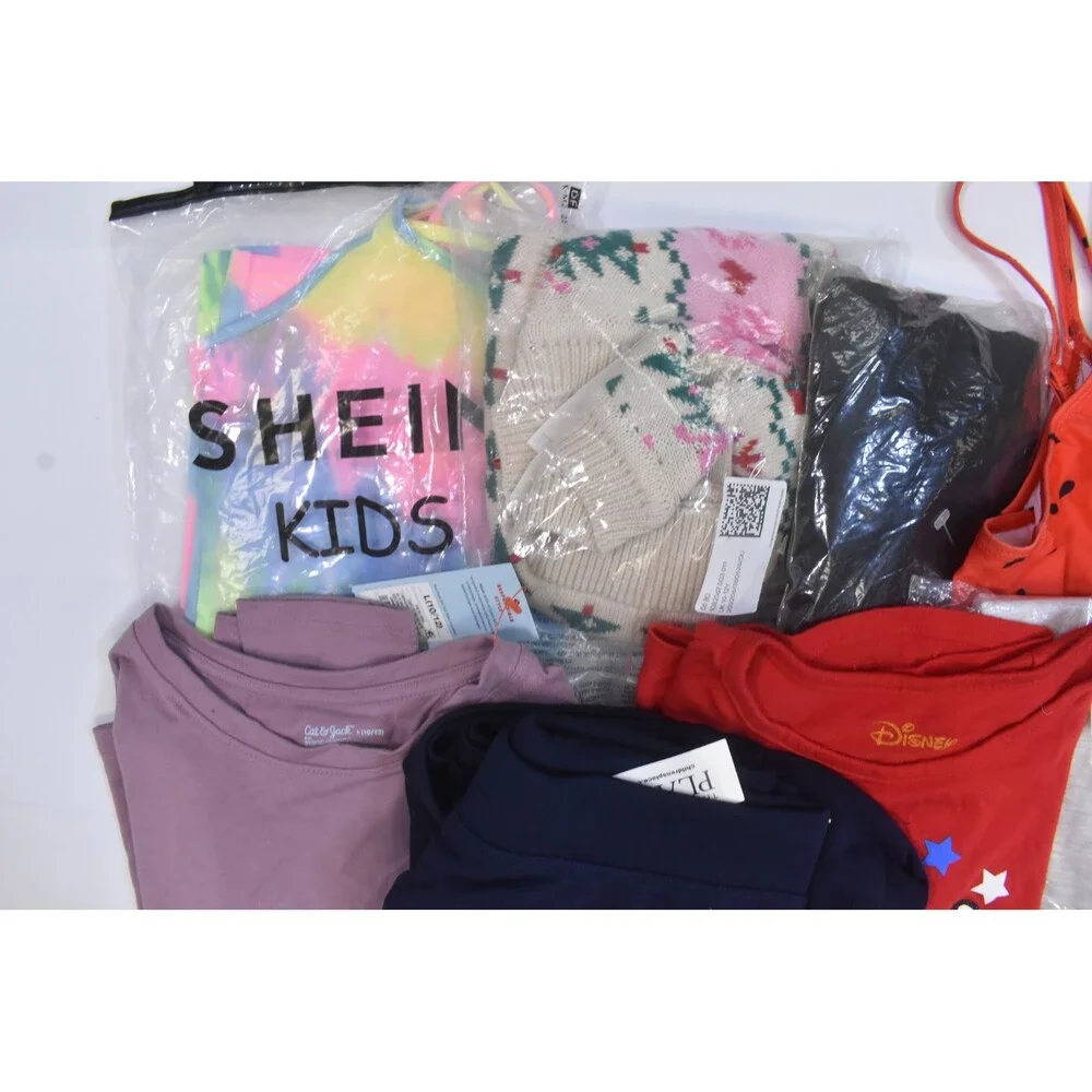 Wholesale Bulk Lot Of 10 Girls Size Large 10/12 Mixed Season Tops Bottoms